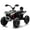 Black, variant on Joyracer 24V 4x4 Kids ATV Electric 4-Wheeler with Leather 2-Seater, 24 Volt Ride on Toys for Big Kids w/ Kneepads, 4x200W Motors, Bluetooth Music, Black