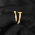 thumbnail image 4 of Zircon ring, nail ring, high-end accessory, couple's ring，Urban fashion multifunctional ring, 4 of 7