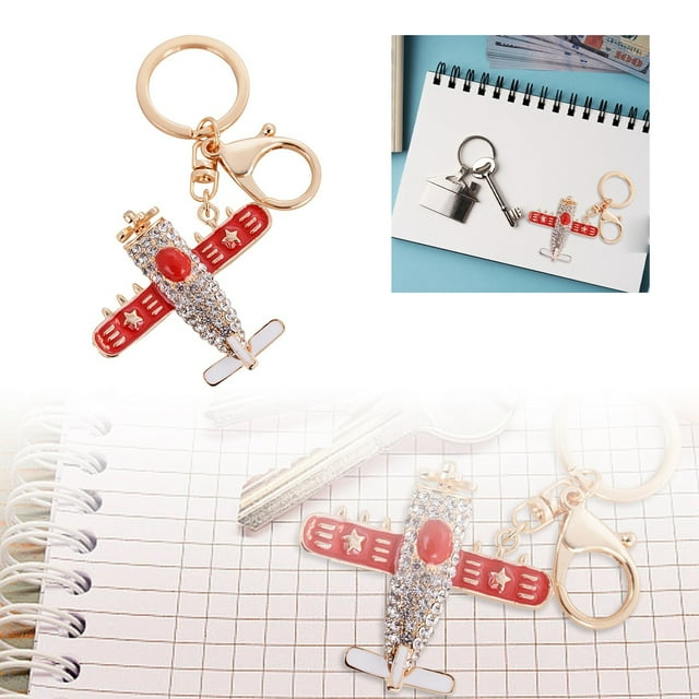 Hearth & Gear Porte-Clés Avion en Alliage pour Sac à Main Femme Pendentif