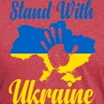 thumbnail image 3 of CafePress - Stand With Ukraine T Shirt - Mens Tri-blend T-Shirt, 3 of 4