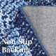 thumbnail image 5 of Garvee Alfombra Pasillera de 2'x6' con Estampado Trenzado, Lavable a Máquina, Antideslizante, Alfombras Pasilleras para Recámara, Cocina, Pasillo, Cuarto de Lavado, Azul Marino, 5 of 7