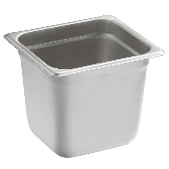 Carlisle 608166 DuraPan 1/6 Size 6" Deep Anti-Jam Stainless Steel Steam Table / Hotel Pan - 22 Gauge