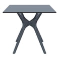 thumbnail image 2 of Compamia Ibiza Collection 31.5' HPL Outdoor Dining Table with Woven Wicker Legs, Dark Gray (1 Count), 2 of 5