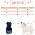 thumbnail image 3 of Luxury Embroidered Dog Christmas Outfit Dog Dress Lightweight Velvet Puppy Costume Turtleneck Girl Pet Clothes Blue XS, 3 of 6