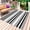 Navy Grey, variant on Blue Navy Striped Outdoor Rug 6x9 Ft - Reversible Patio Rug Outdoor Camping Rugs, Modern Ombre Abstract Lines Pattern Washable Indoor Outdoor Area Rugs, Non-Slip Outdoor Carpet Runner for Deck/Porch