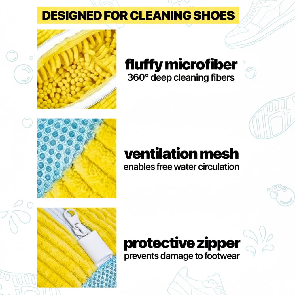 2026 Shoe Washing Machine Bag - 2pc Kalitease Reusable Sneaker Cleaning Laundry For Washer And Dryer With Self-locking Zipper