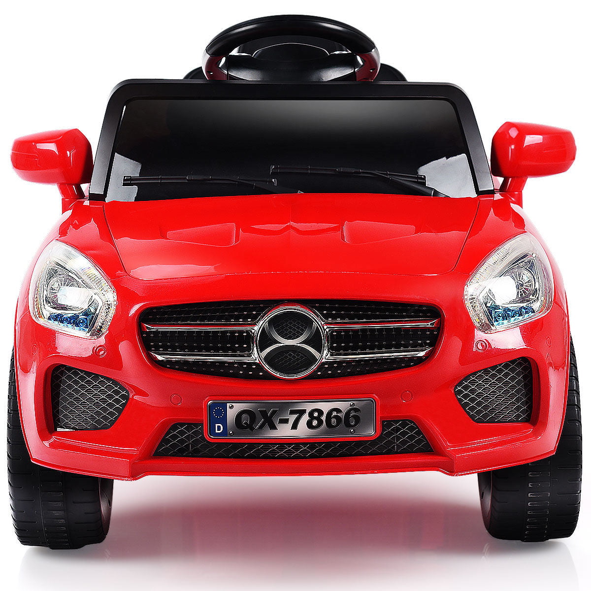 Kids Ride On Car 6V RC Remote Control Battery Powered w/ LED Lights MP3 Red New 