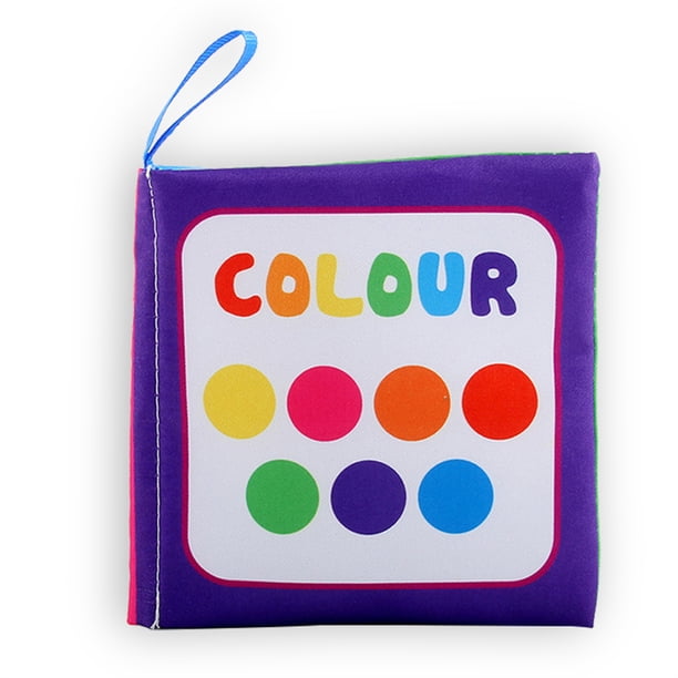 Libros de palma de tela para bebés Aprendizaje temprano Educativo Cognice Tela Bañera Ducha Padre-Niño Interactivo Color Colorido Regalo Color Aprendizaje Yuarrent FN001414-06