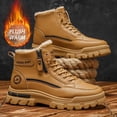 thumbnail image 4 of CORASUN Men's Mid Top Side Zipper Winter Snow Boots for Daily Outdoor Use, Botas para Hombres, 4 of 9