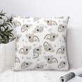 thumbnail image 4 of Pofeuu Cartoon Koala Print Double-sided plush pillowcase Square Throw Pillow Covers Pillows Cover for Living Room Bedroom Sofa Couch Cushion Cover（No pillow core）-12"x12", 4 of 7