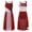 Burgundy, variant on Aiihoo Kids Girls Chiffon Ballet Lyrical Dance Dresses Sleeveless Leotard Dress Modern Contemporary Dress Burgundy 6