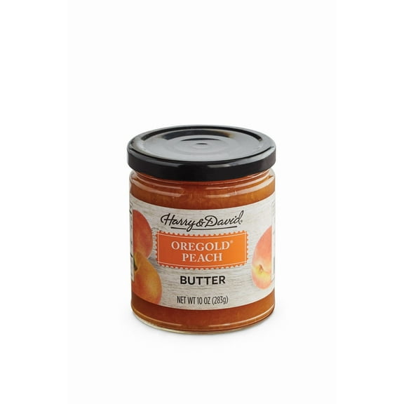 Harry & David Peach Butter, Gourmet Fruit Spread, Food Spread For Breakfast, Toast, Crackers, Muffins,  All Occasion & Gatherings For Family, Friends, Loved Ones, 10Oz