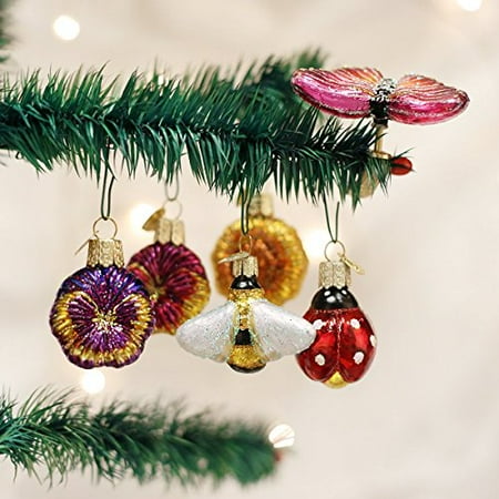 blown ornament glass mini garden christmas