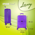 thumbnail image 3 of Maleta de Cabina Morado 10 kgs Carry On Avion Tipo American, 3 of 7