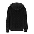 thumbnail image 6 of HAiming Womens Fleece Hooded Sweatshirt Jacket Fuzzy Zip up Long Sleeve Hoodie Fall Winter Warm Coats with Pockets, 6 of 8