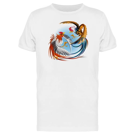 Amazing Roosters Nature Fighting T-Shirt Men -Image by Shutterstock, Male 3X-Large