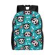thumbnail image 1 of Disketp Skull Cat Mochila Unisex de Apertura Lateral Completa, Mochila para Laptop para Escuela, Trabajo y Viajes, 1 of 8