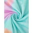 thumbnail image 5 of INSPIRE CHIC Women's Nightgown V Neck Short Sleeve Long Nightshirt Spring Summer Lounge Dress with Pocket M Colorful Tie Dye, 5 of 6
