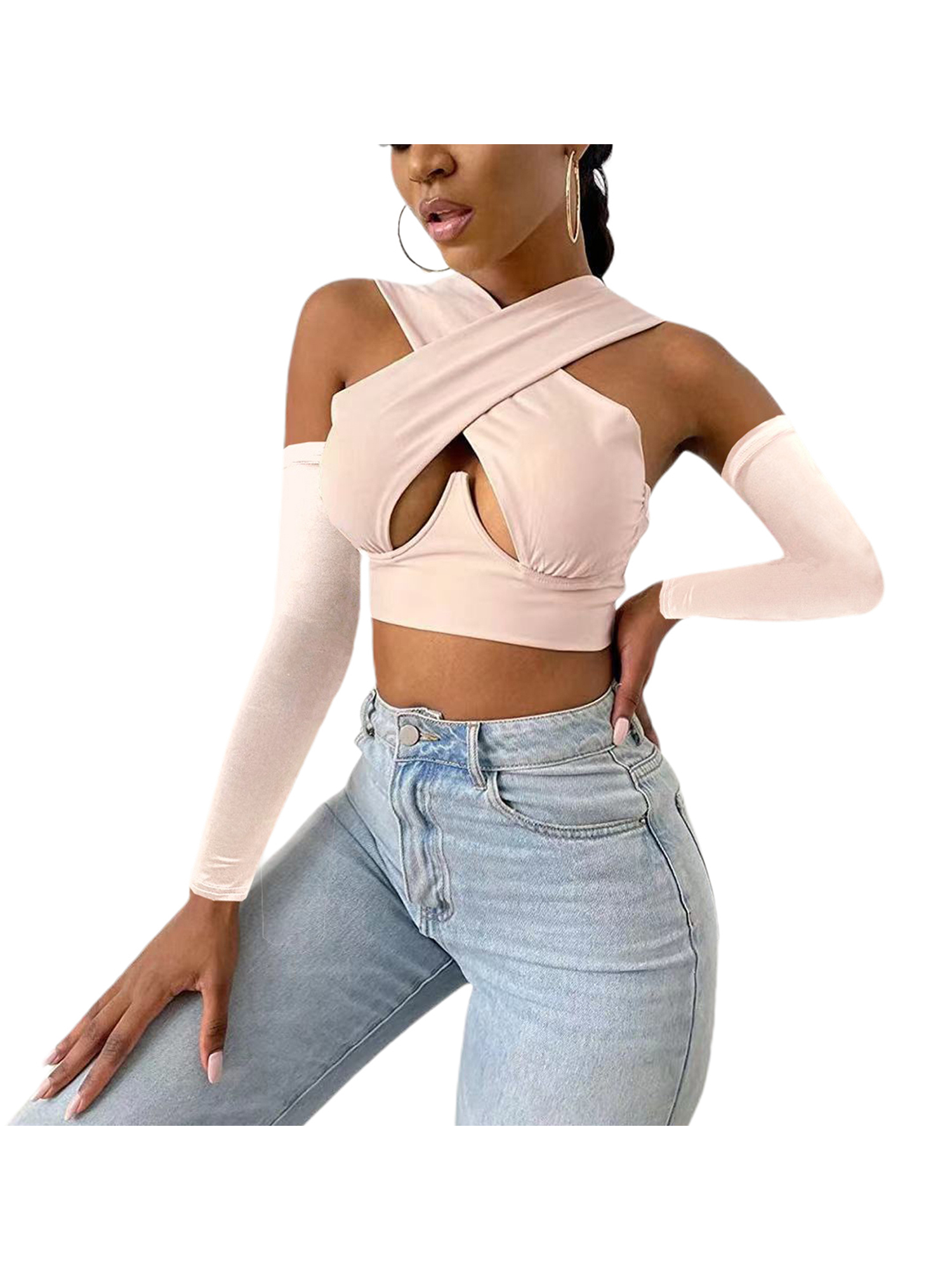 Long Sleeve Cami Tank Top Vest 