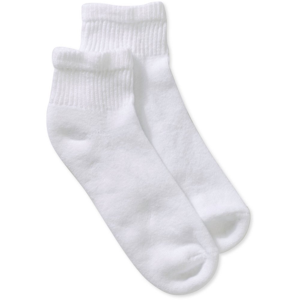 Gildan Gildan Ladies Cushioned Sole, Comfort Toe Ankle Socks, 10pack