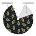 thumbnail image 4 of Kll 36" Christmas Tree Skirt Avocado Xmas Tree Skirts Mat For New Year Xmas Holiday Party Indoor Outdoor Home Decoration, 4 of 9