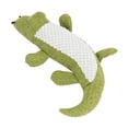 thumbnail image 3 of Juguetes para perros con forma de cocodrilo de imitación, peluche resistente a mordeduras, molar, juguetes vocales para perros, verde, 3 of 14