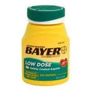 Bayer 81mg Enteric Low Dose Pain Relief Aspirin Tablets 300 ea (Pack of