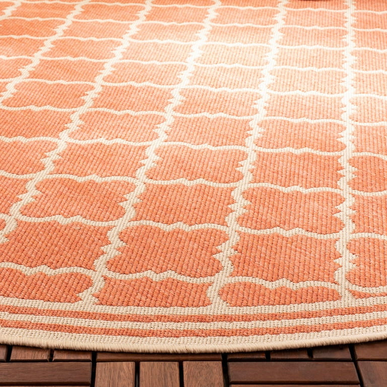 Safavieh Marion 3 x 4 Beige/Orange Indoor/Outdoor Trellis Throw Rug Safavieh Marion 3 x 4 Beige/Orange Indoor/Outdoor Trellis Throw Rug