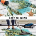 thumbnail image 5 of Ocean Green Turtles Outdoor Rug for Patio/Deck/Porch, Non-Slip Large Area Rug 3 x 5 Ft, Coastal Starfish Seagrass Rustic Wooden Indoor Outdoor Rugs Washable Area Rugs, Camping Rug Carpet Runner, 5 of 8
