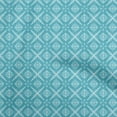 thumbnail image 1 of oneOone Viscose Jersey Turquoise Blue Fabric African Craft Projects Decor Fabric Printed By The Yard 60 Inch Wide, 1 of 4