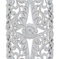 thumbnail image 4 of Benjara 60" Tall Decorative Panel- Carved Floral Vine Design- Mango Wood- White, 4 of 6