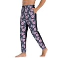 thumbnail image 3 of Kdxio Flowers Pattern Joggers,Sweatpants for Men with Pockets-Medium, 3 of 5