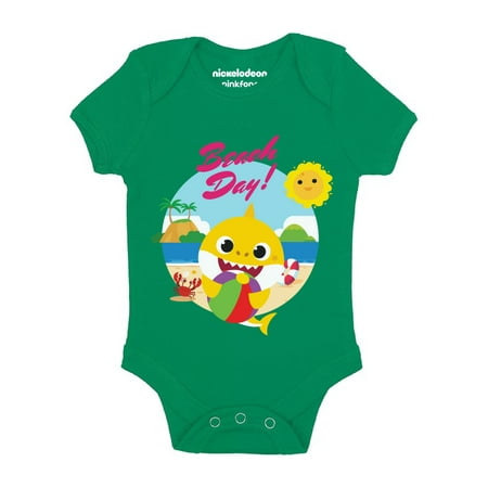 

Baby Shark Doo Doo Romper for Baby Boys Girls- Newborn 6m 12m 18m 24m Beach Shark One Piece Bodysuit - Summer