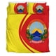 thumbnail image 4 of Macedonia del Norte Bandera Escudo de Armas Juego de Cama Círculo Rlt7, 4 of 5