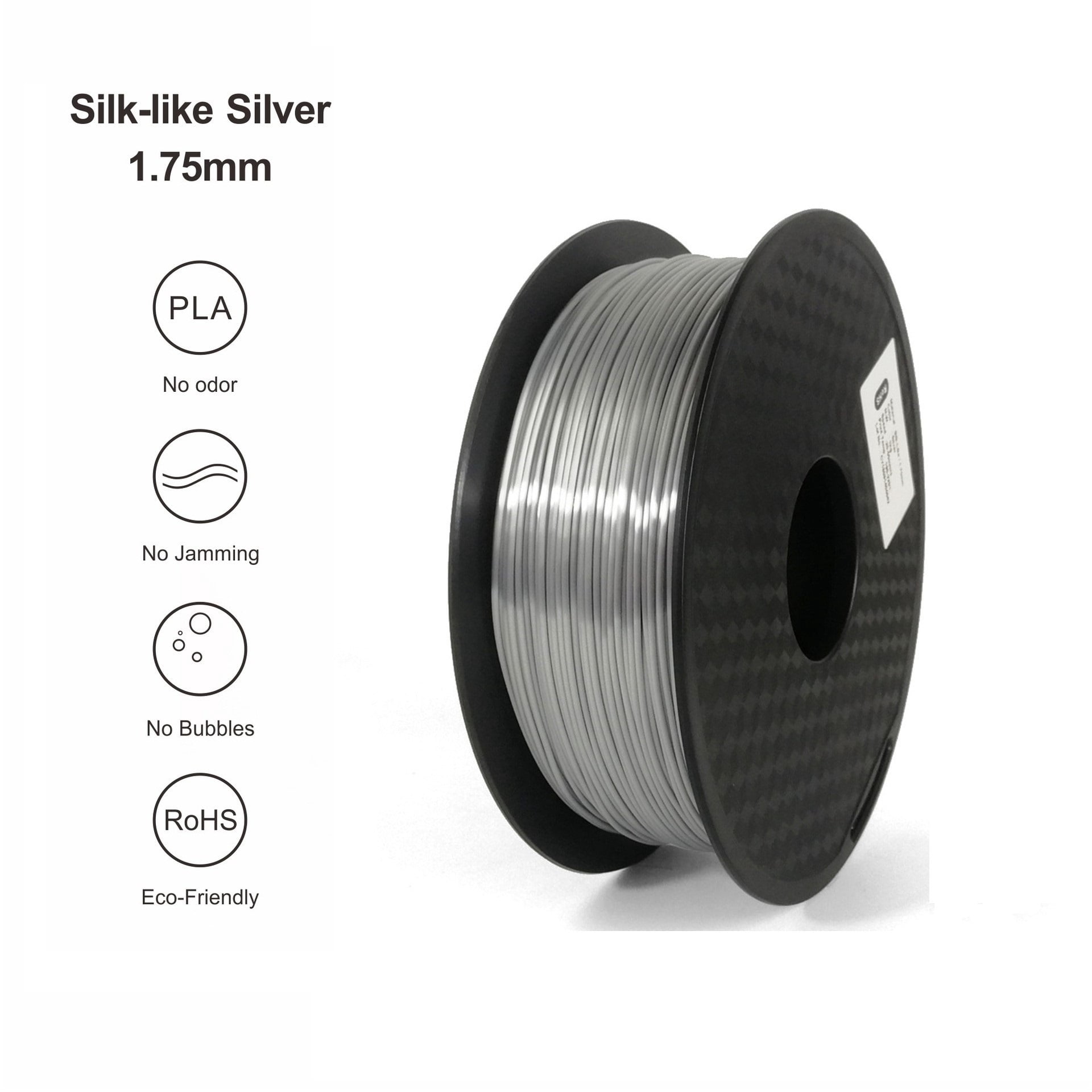 3D Printer Silk PLA Filament 1.75mm 1Kg Filaments Silky 3D Pen Printing Materials Shiny Metallic for 3d Print