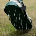 thumbnail image 4 of Lawn and Garden Aerator Spike Shoe With 3 Metal Buckle Straps, Green Spiked Sandal, 4 of 7
