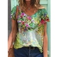 thumbnail image 2 of Fridja T-shirt Imprimé à Manches Mi-Longues pour Femme Imprimé Tops, 2 of 3