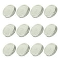 thumbnail image 2 of Bamboohart 12pcs Mason Jar Lids with Straw Hole Metal Wide Mouth Canning Caps, 2 of 7