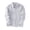 Grey, variant on XIMIN Boys Long Sleeve Oxford Dress Shirt Casual Button Down Striped Top with Lapel Collar Kids Formal Blouse