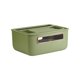 thumbnail image 5 of Bewildely Caja organizadora ABS: maximice su espacio y minimice su desorden Caja de almacenamiento de múltiples capas Caja organizadora de Aguacate verde Primer piso 2piezas, 5 of 6