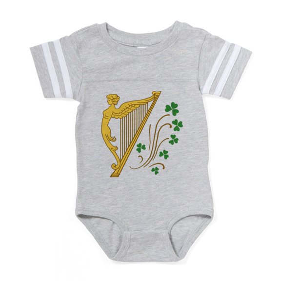 CafePress - Ireland Harp - Cute Infant Baby Football Bodysuit