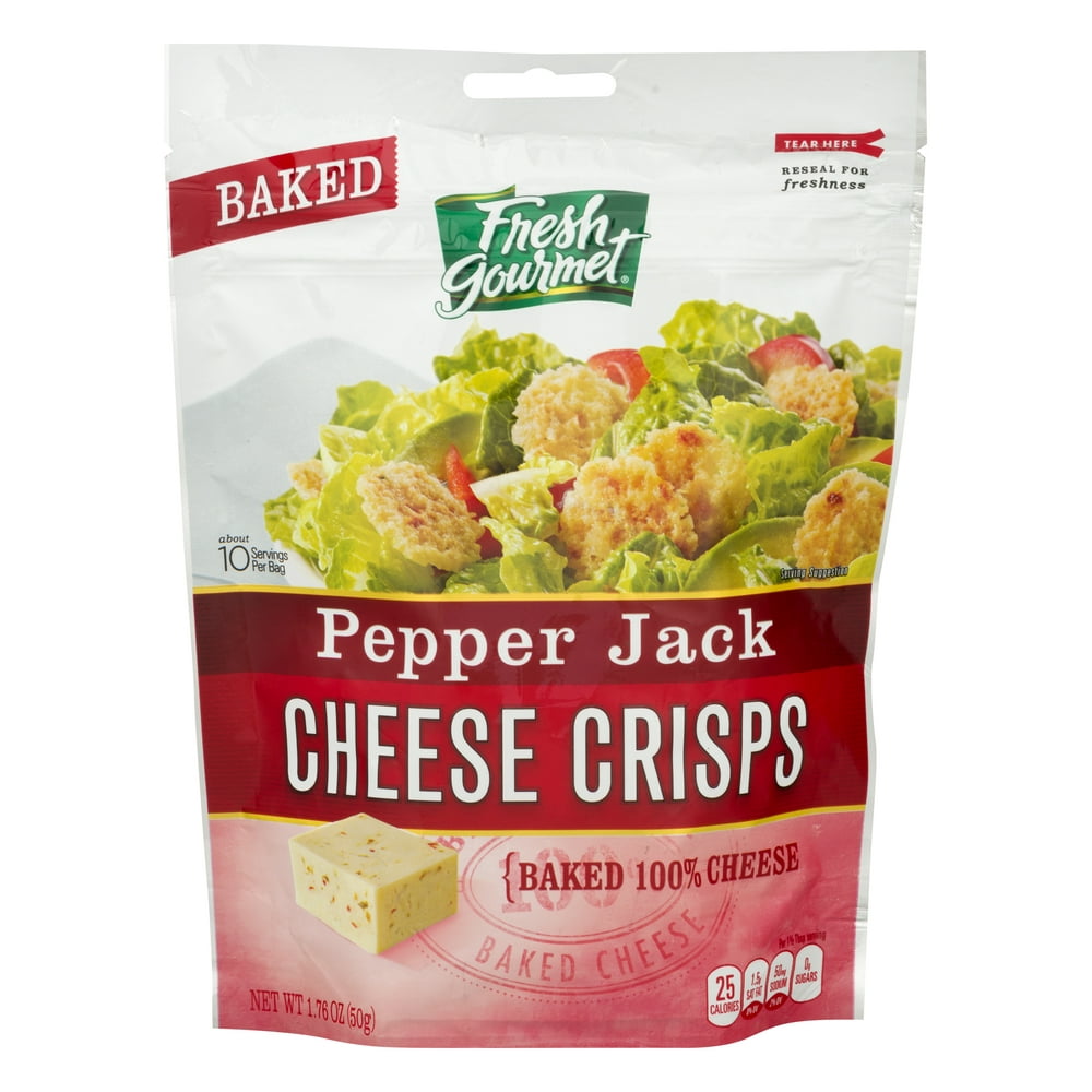 Fresh Gourmet Pepper Jack Cheese Crisps, 1.76 OZ