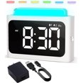 thumbnail image 1 of LinenLoon Réveil Numérique de Chevet avec Veilleuse 7 Couleurs : Écran LED 4,72 Pouces avec Double Alarme Forte, Répétition, 12/24H, Volume et Luminosité Réglables, Horloge Alimentée par le Secteur pour Adultes Aînés Enfants, 1 of 5