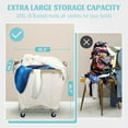 thumbnail image 4 of Mythinglogic Extra Large Laundry Hamper with Wheels, 320L Capacity, Steel Frame, Waterproof Oxford Cloth, 4 of 7