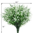 thumbnail image 2 of Lavanda artificial 5 ramas de plástico falso ramo de flores de simulación de boda, blanco 8 piezas Speravity HA8797-06B, 2 of 6