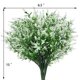 thumbnail image 2 of Lavanda artificial 5 ramas de plástico falso ramo de flores de simulación de boda, blanco 8 piezas Speravity HA8797-06B, 2 of 6