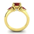 thumbnail image 4 of Diamond-Capitals 2.50 Carat Round Cut Garnet & Red Ruby Gemstone Wonderful Engagement Ring for Girls 14K Yellow Gold Size 6, 4 of 8