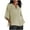 Khaki, variant on LEAVINGSUO 2024 Womens Clearance, Womens Fashion Women's Fashion Casual Printing V-Neck Short Sleeve Loose T-Shirt Pullover Tops