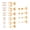 IP GOLD, variant on 6 Pairs Surgical Stainless Steel Cubic Zirconia Stud Earrings Set, 18K Gold Plated Round Square Princess Cut Clear CZ Stud Earrings for Women