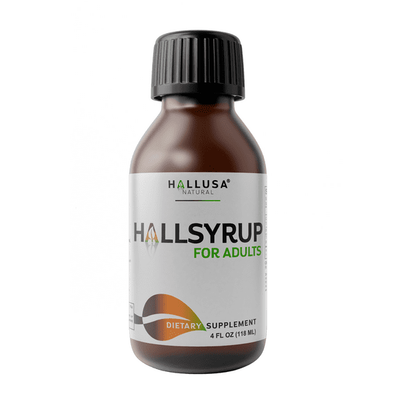 Hallusa Natural - HallSyrup 4 Oz - Turmeric Extract with 95% Curcuminoids - Ginger Extract, Raw Honey & Aloe Vera - Cold and Flu - Sore Throat